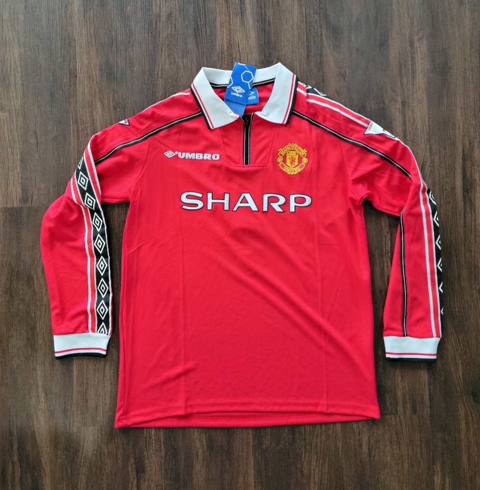 David Beckham Manchester United New Men's Premier League Retro Soccer Jersey
